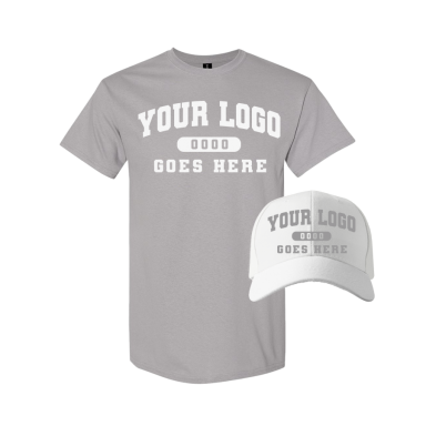 Combo GJK004 White / Gravel Tee